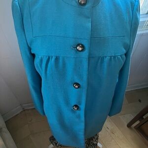 Banana Republic Turquoise Button-Up Blazer